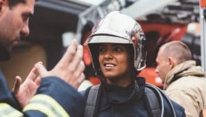 bombeiro trabalhando