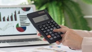 calculadora representando gestão financeira