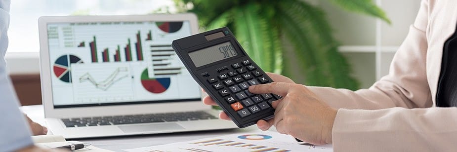 calculadora representando gestão financeira